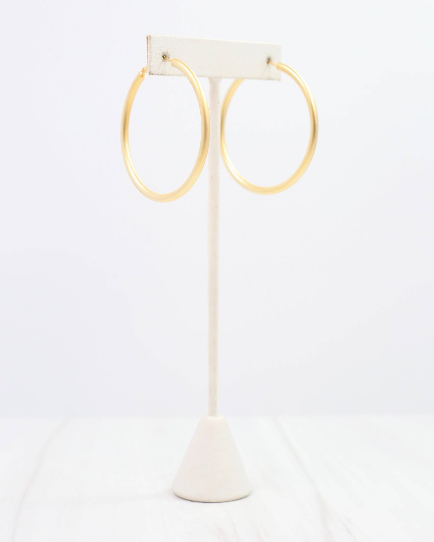 Lucille Hoop Earring Matte Gold