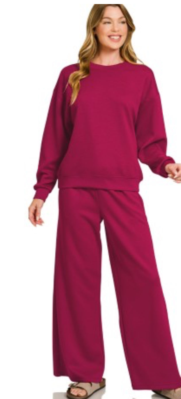 Scuba Crewneck Pants Set