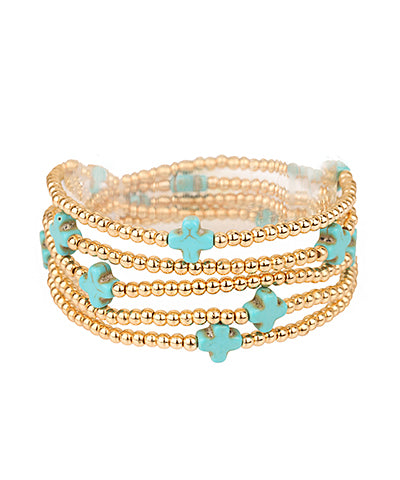 Cross & CCB Multi Stackable Bracelet