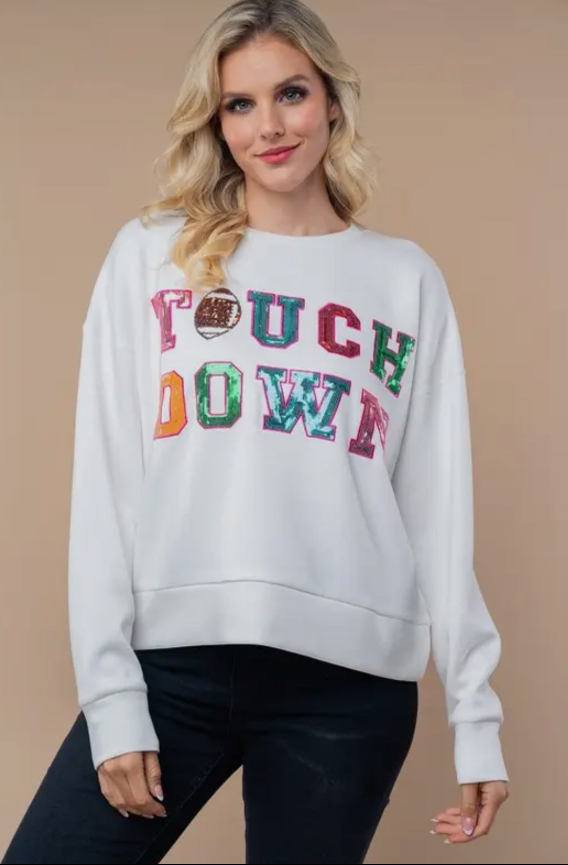 Touch Down Long Sleeve Top