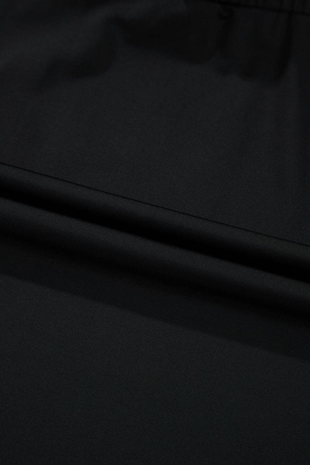 Solid Drawstring High Waist Skort