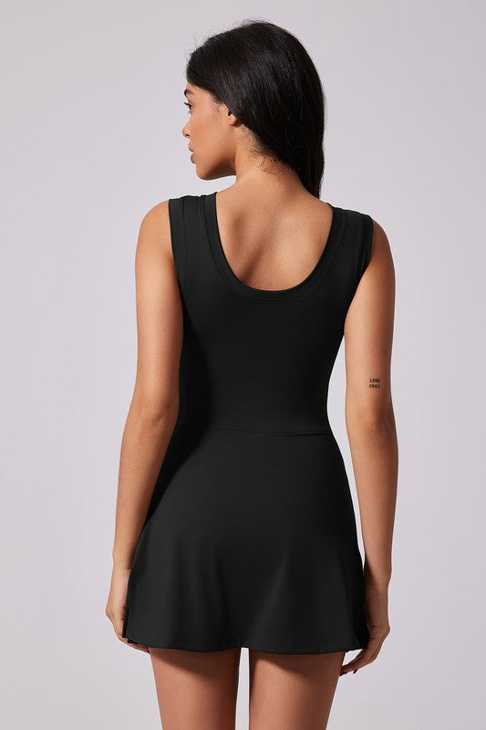 Sleeveless Tie Front Tennis Dress