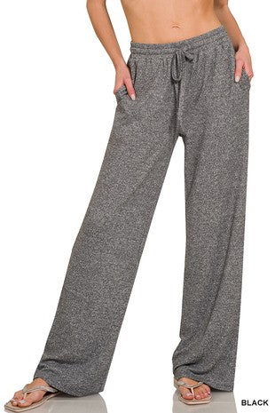 Soft Melange Wide Pants