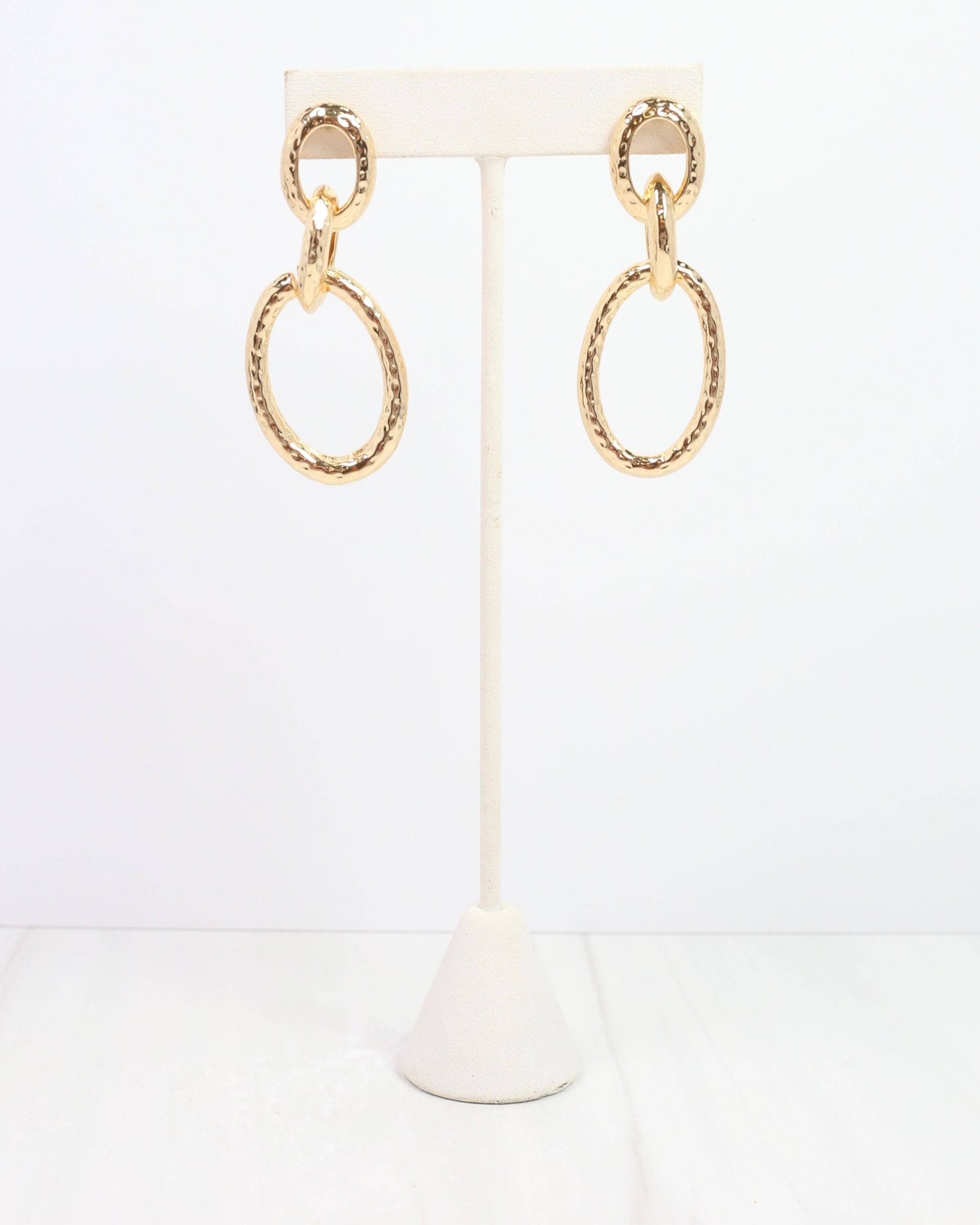 Lucinda Link Earrings Gold