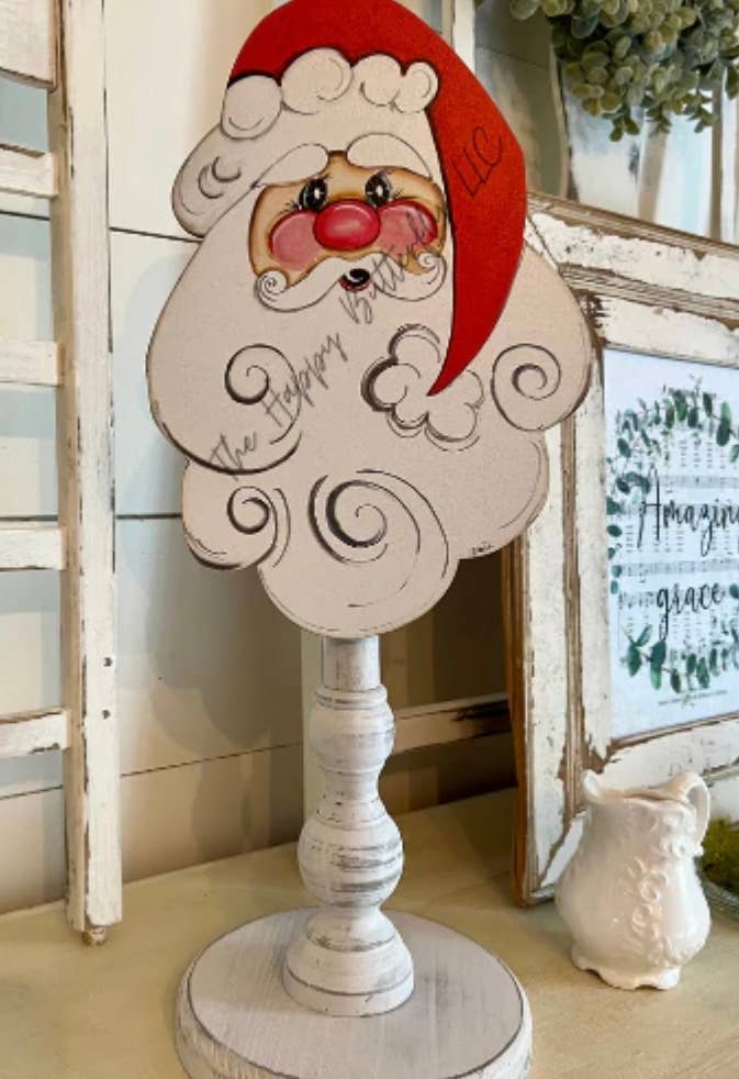 Seasonal & Everyday Toppers: Custom Santa Topper