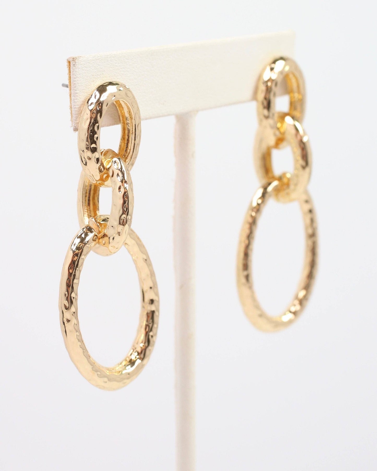 Lucinda Link Earrings Gold