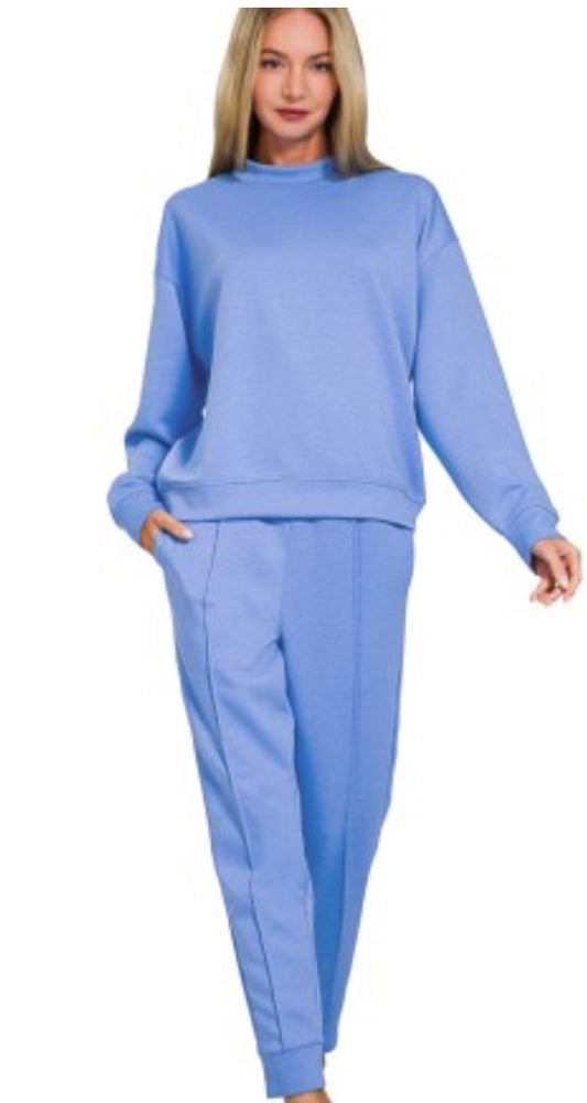 Scuba Mockneck Pants Set