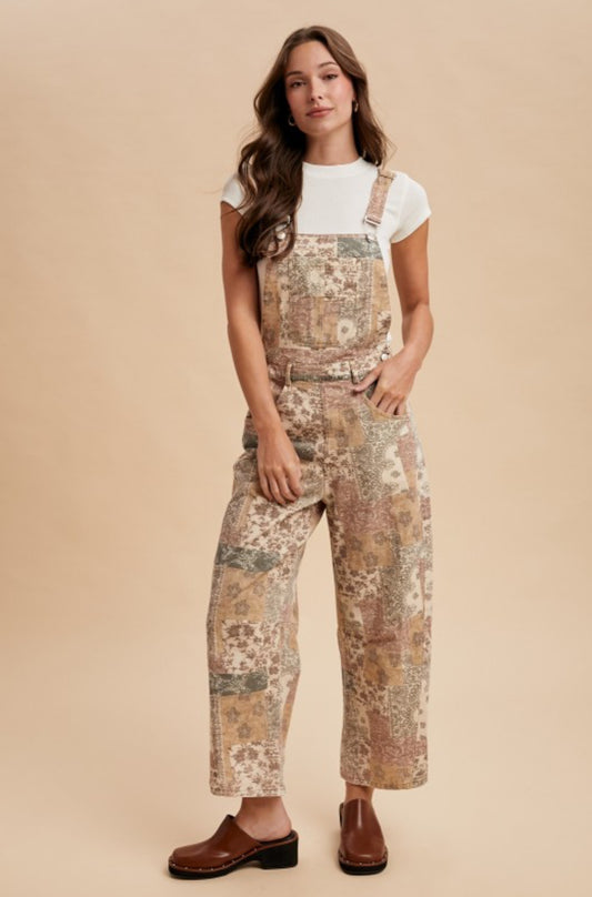 Vintage Boho Twill Overalls