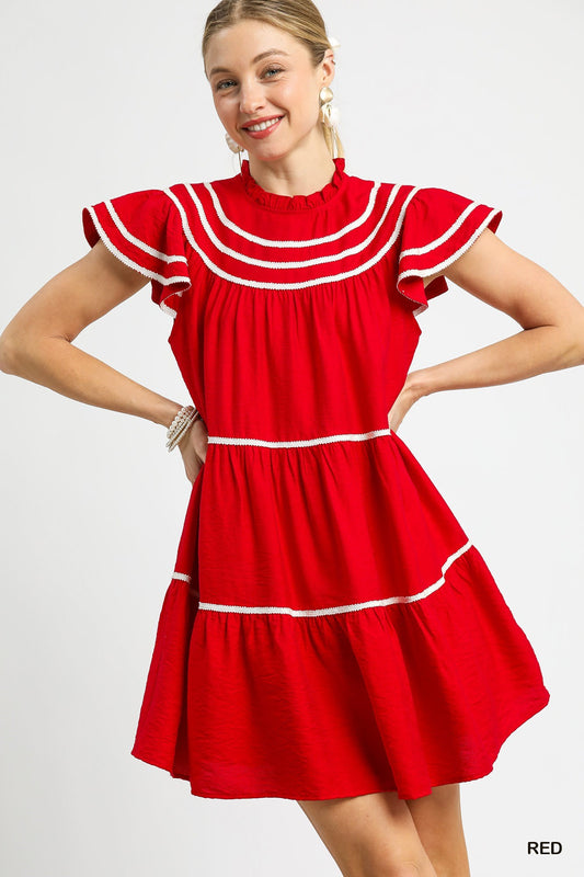 Tiered Ruffle Mini Dress