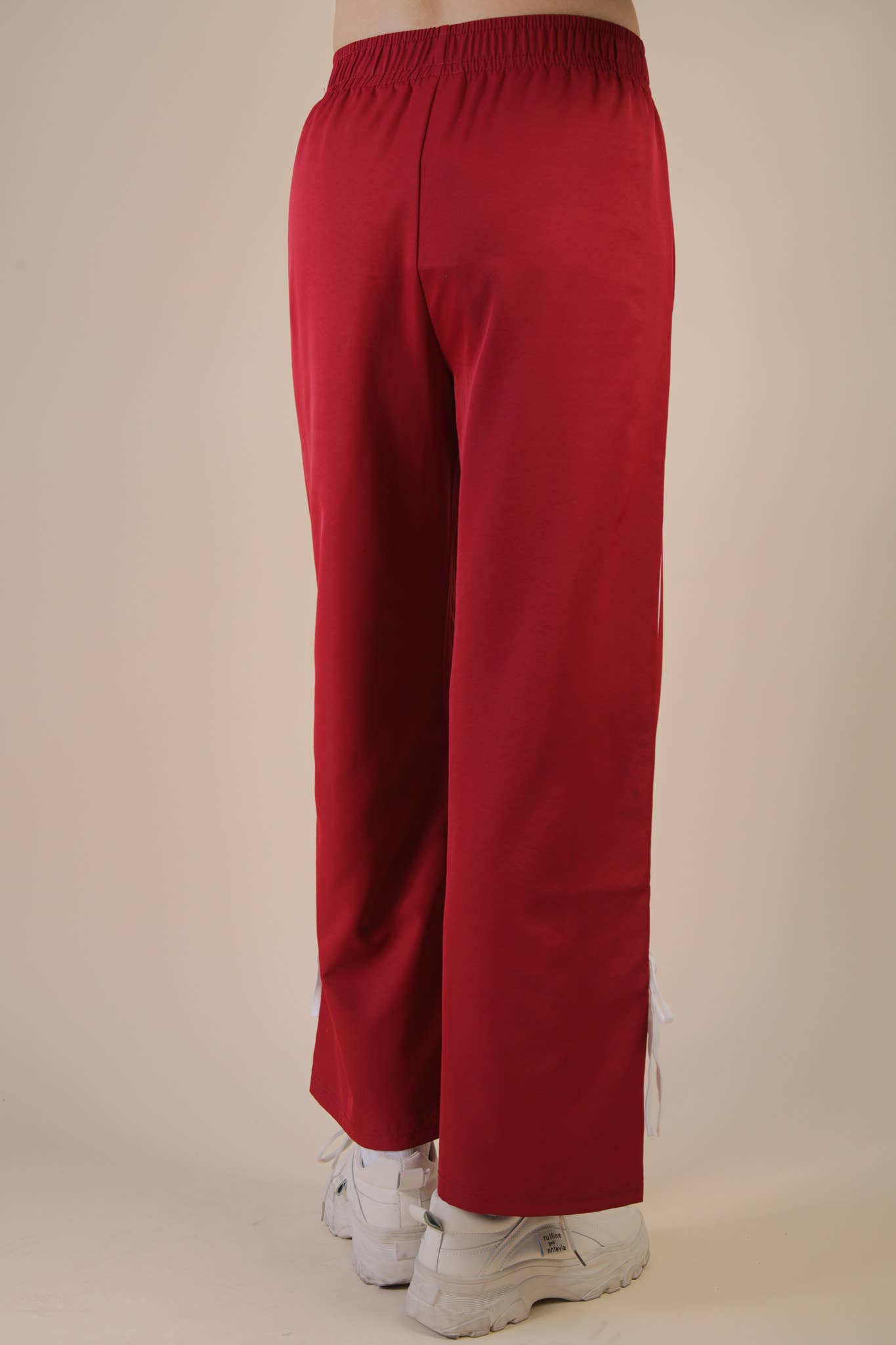 Side Ribbon Detail Jersey Pants