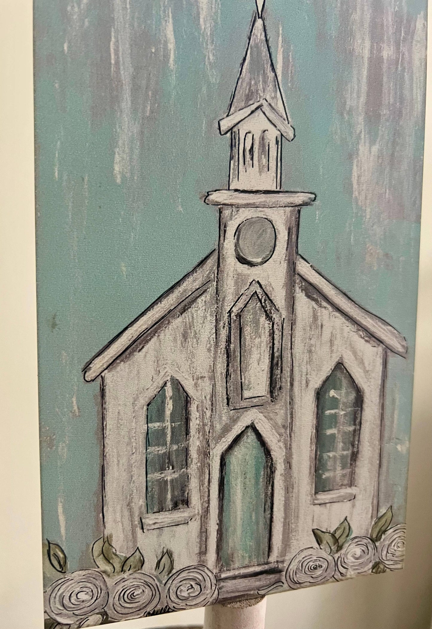 Seasonal & Everyday Toppers: Country Aqua Church