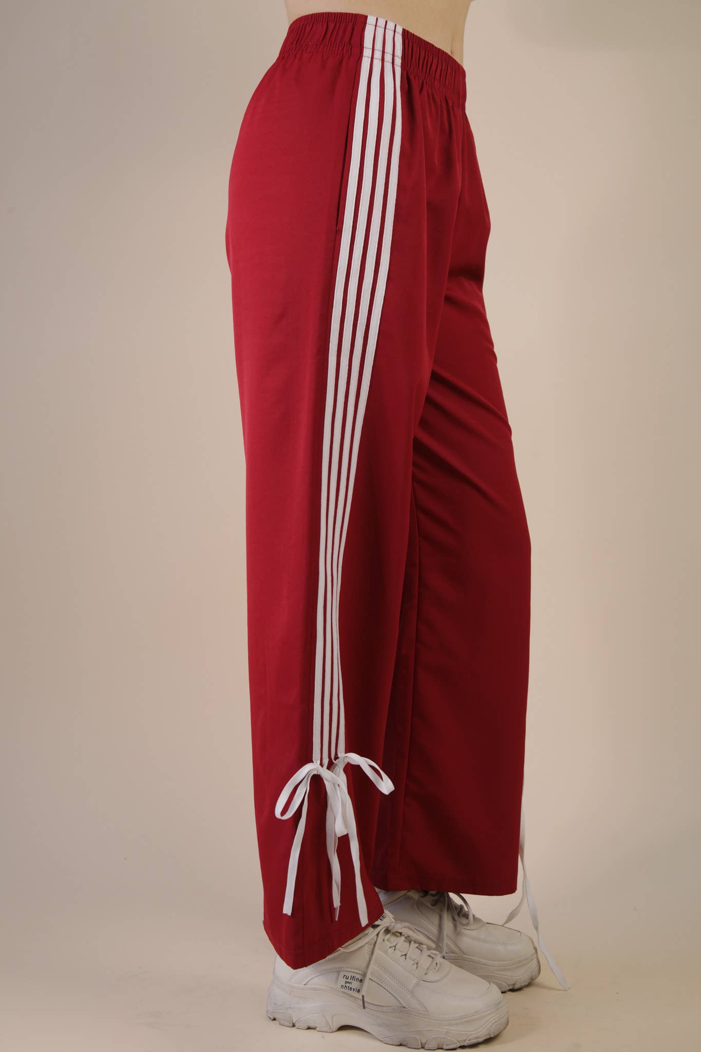 Side Ribbon Detail Jersey Pants